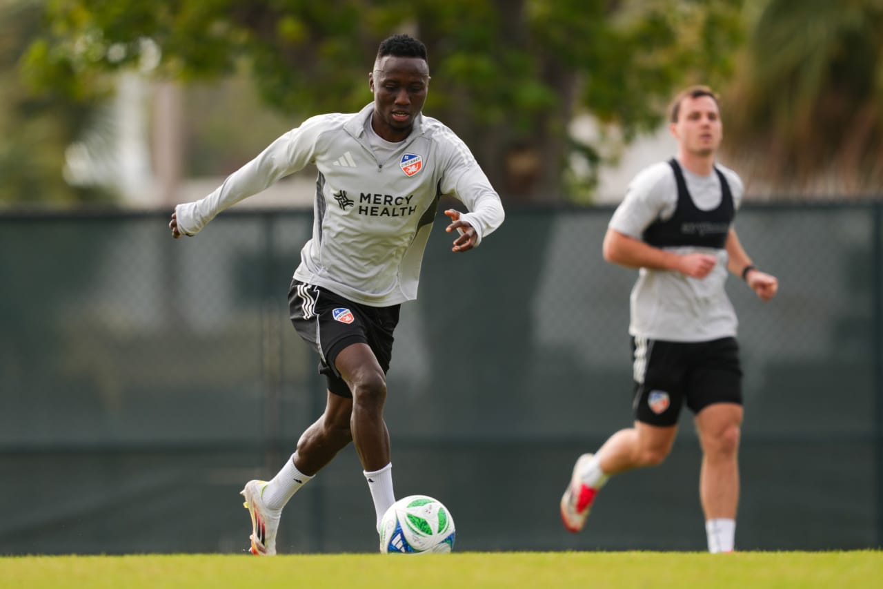 CLEARWATER, FLORIDA - JANUARY 28: FC Cincinnati during preseason training on January 28, 2025 in Clearwater, Florida.