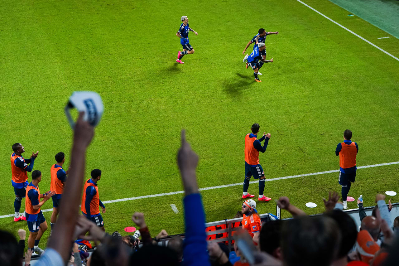 CINCINNATI, OHIO - OCTOBER 28: FC Cincinnati against New York City FC on October 28, 2024 at TQL Stadium in Cincinnati, Ohio.