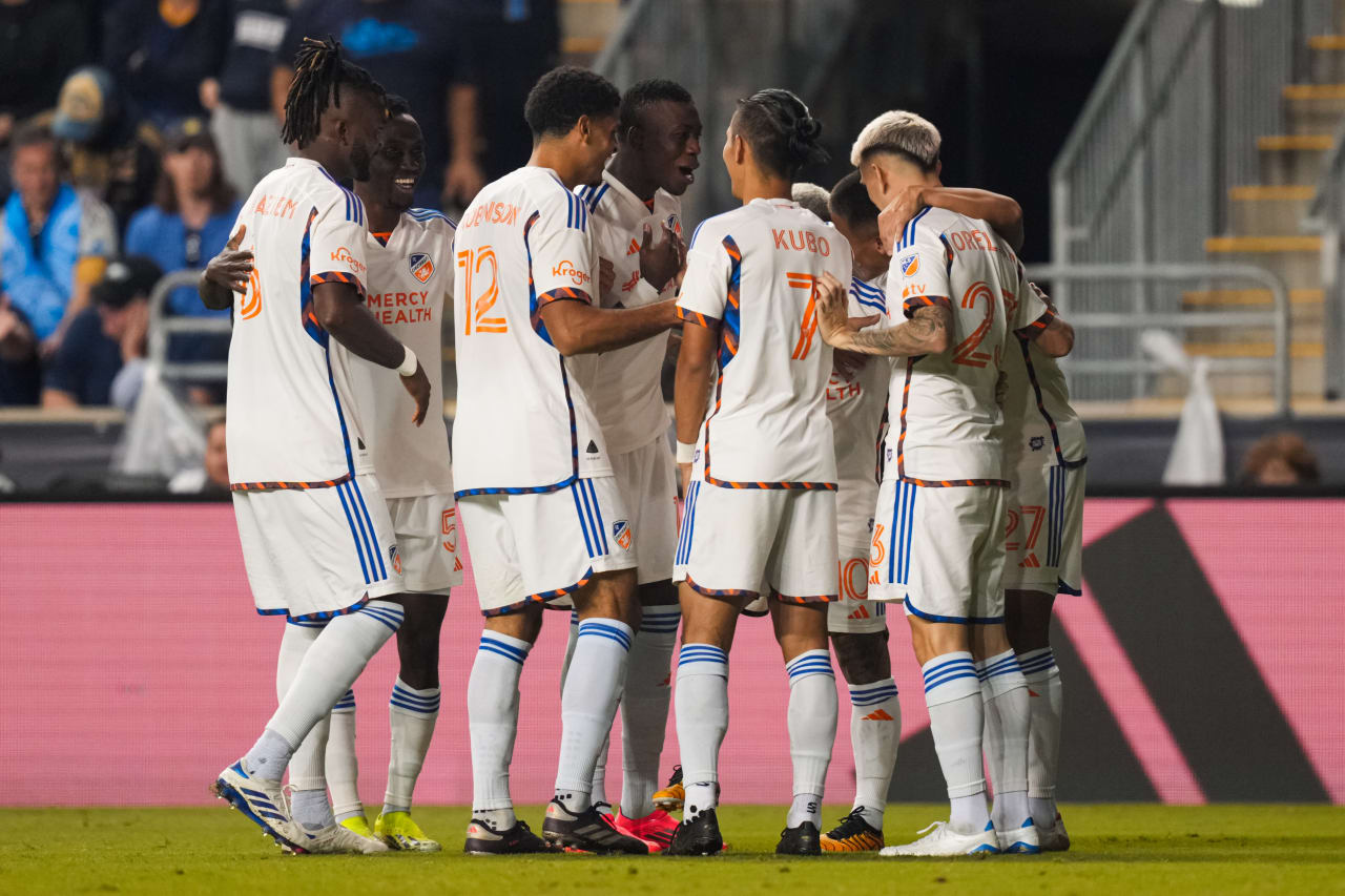 CHESTER, PENNSYLVANIA - OCTOBER 19: Philadelphia Union against FC Cincinnati on October 19, 2024 at Subaru Park in Chester, Pennsylvania.