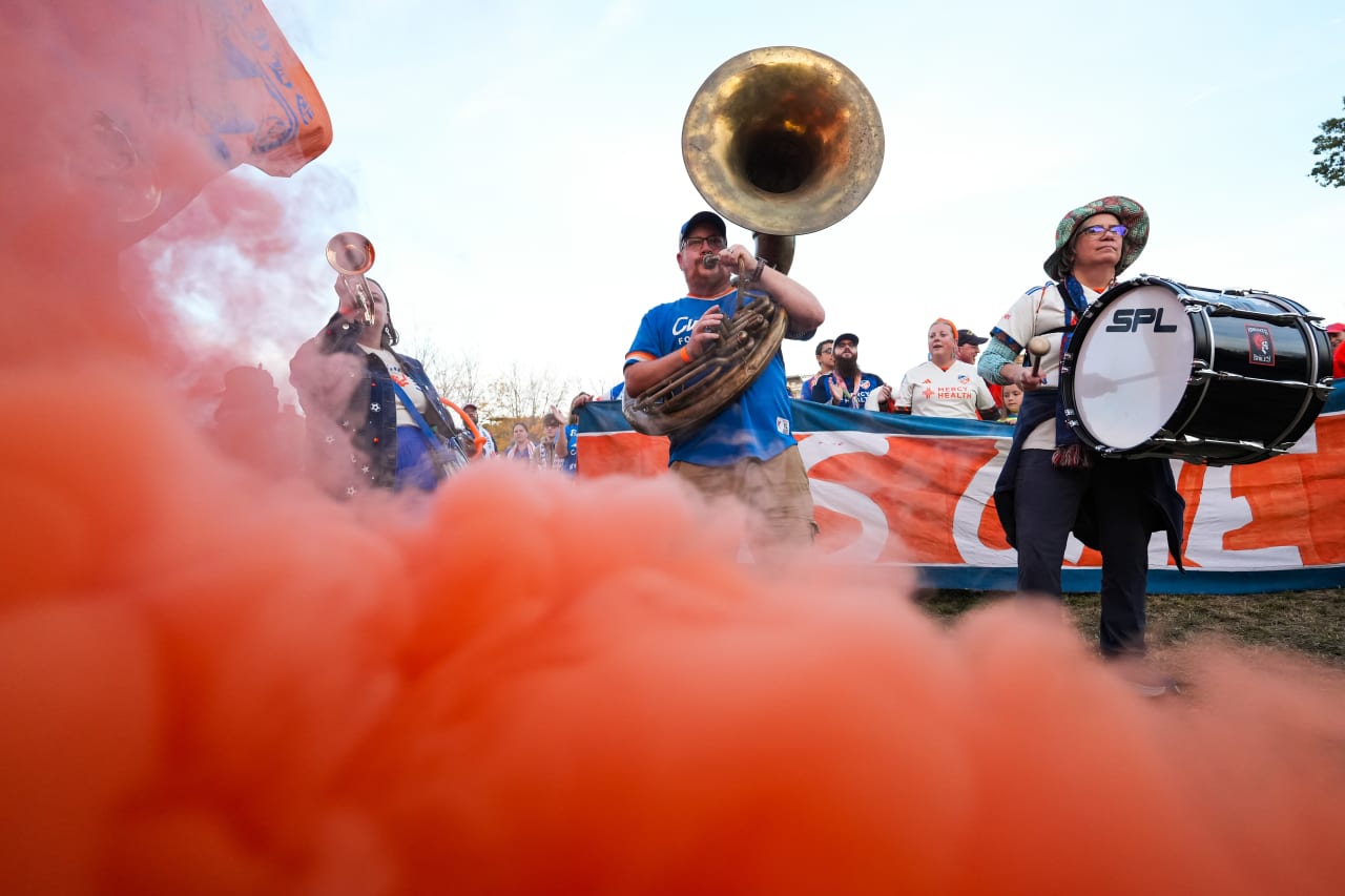 CINCINNATI, OHIO - OCTOBER 28: FC Cincinnati against New York City FC on October 28, 2024 at TQL Stadium in Cincinnati, Ohio.
