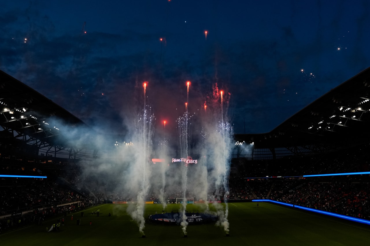 CINCINNATI, OHIO - OCTOBER 28: FC Cincinnati against New York City FC on October 28, 2024 at TQL Stadium in Cincinnati, Ohio.