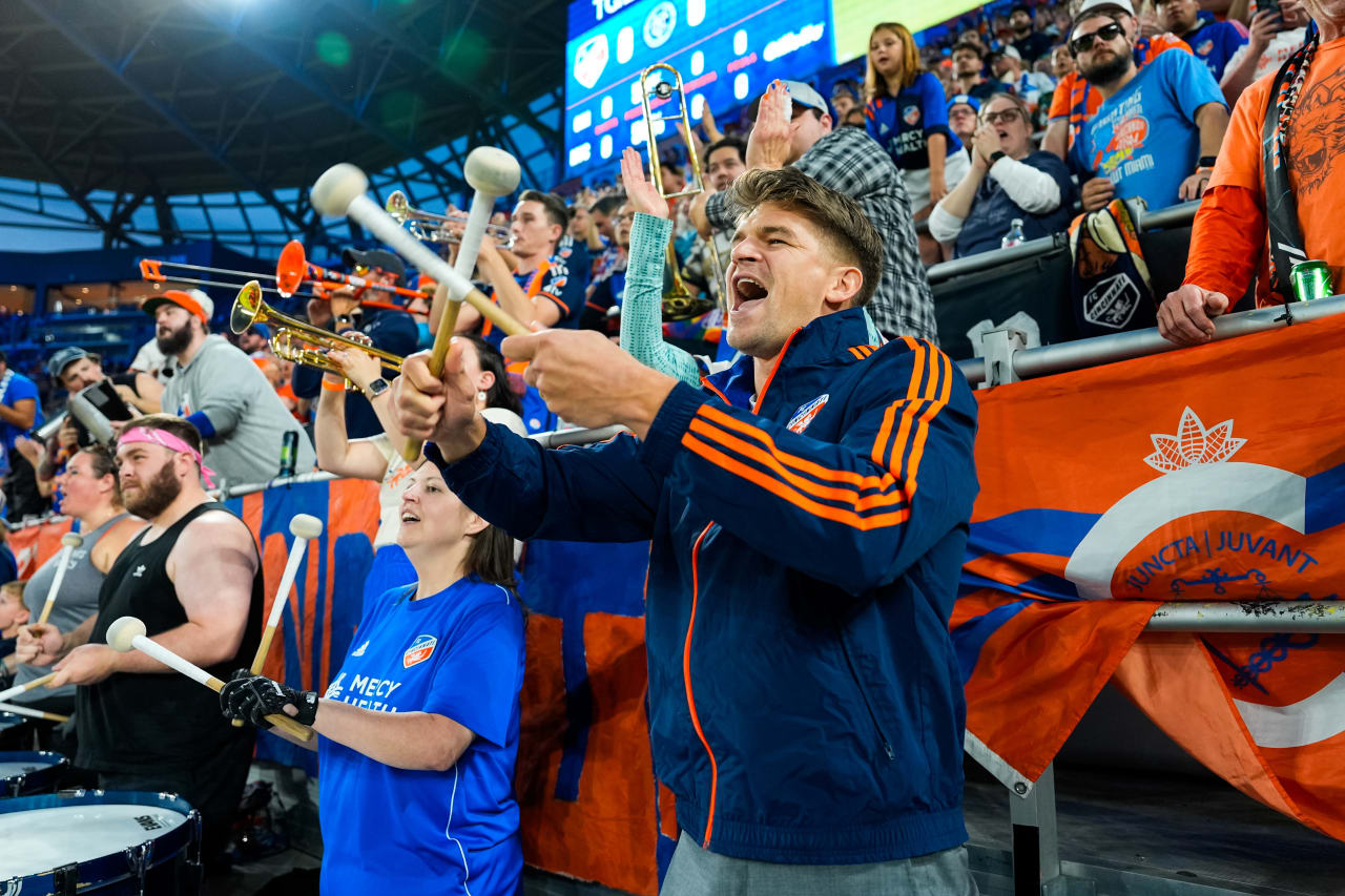 CINCINNATI, OHIO - OCTOBER 28: FC Cincinnati against New York City FC on October 28, 2024 at TQL Stadium in Cincinnati, Ohio.