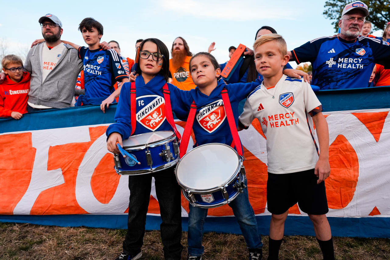 CINCINNATI, OHIO - OCTOBER 28: FC Cincinnati against New York City FC on October 28, 2024 at TQL Stadium in Cincinnati, Ohio.