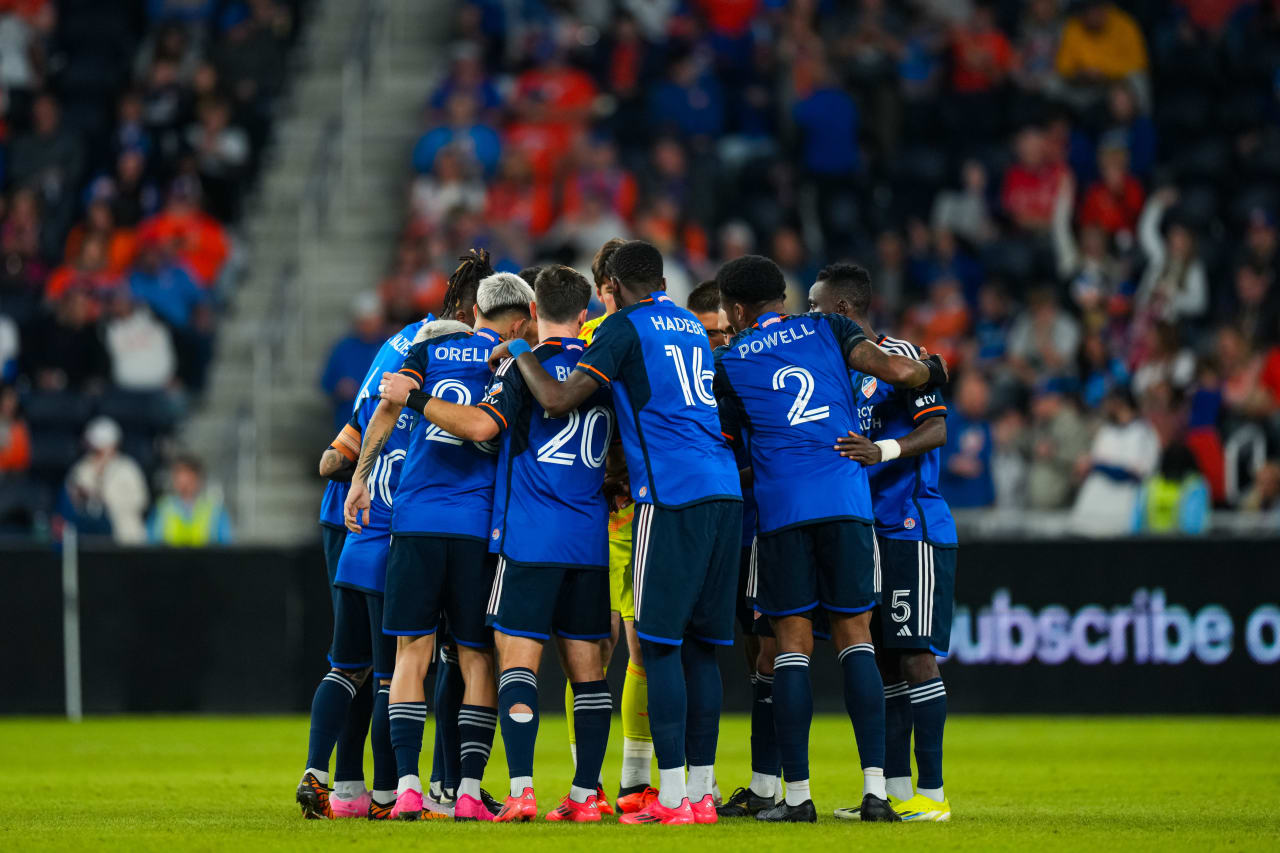 CINCINNATI, OHIO - OCTOBER 28: FC Cincinnati against New York City FC on October 28, 2024 at TQL Stadium in Cincinnati, Ohio.