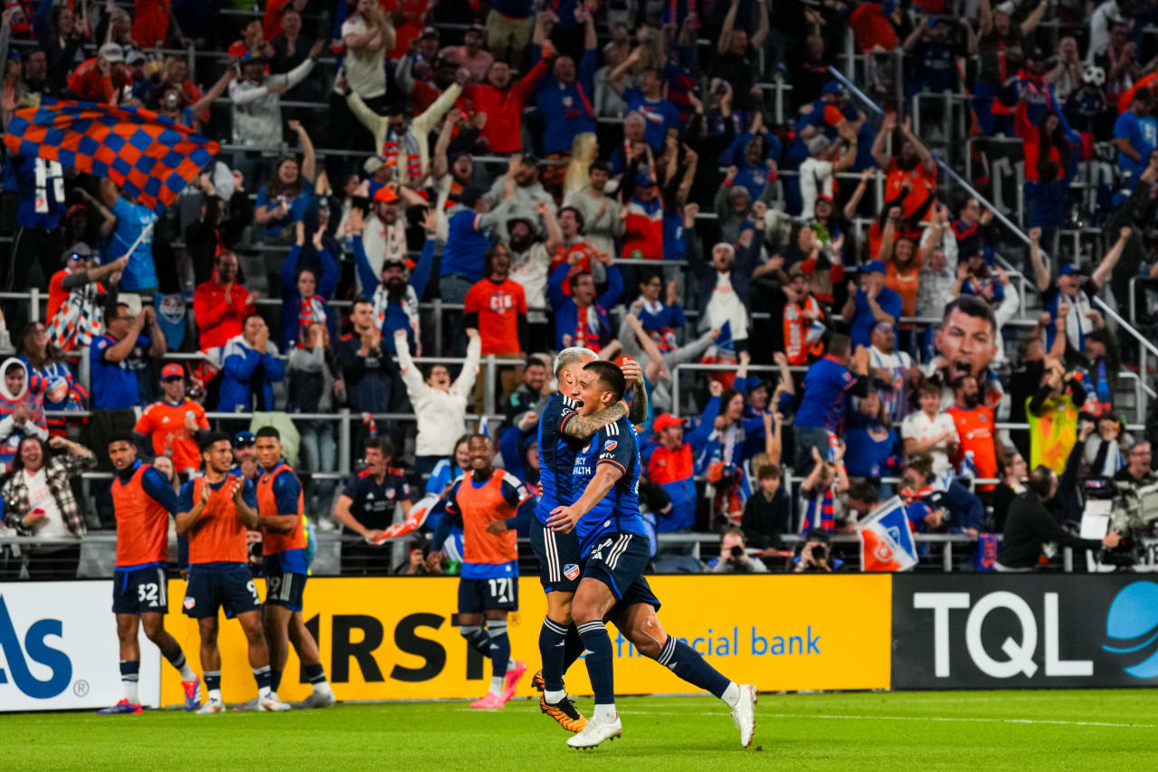 CINCINNATI, OHIO - OCTOBER 28: FC Cincinnati against New York City FC on October 28, 2024 at TQL Stadium in Cincinnati, Ohio.