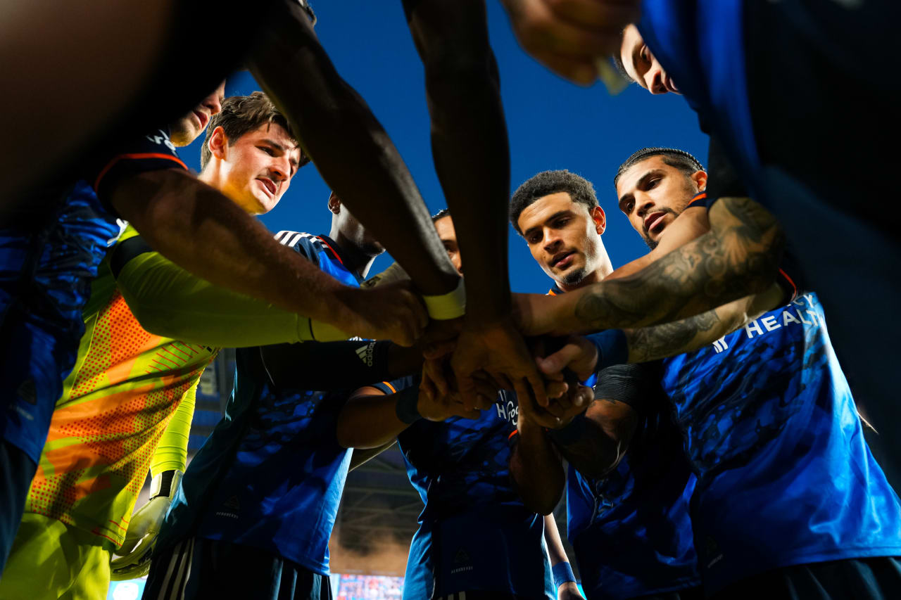 CINCINNATI, OHIO - OCTOBER 28: FC Cincinnati against New York City FC on October 28, 2024 at TQL Stadium in Cincinnati, Ohio.