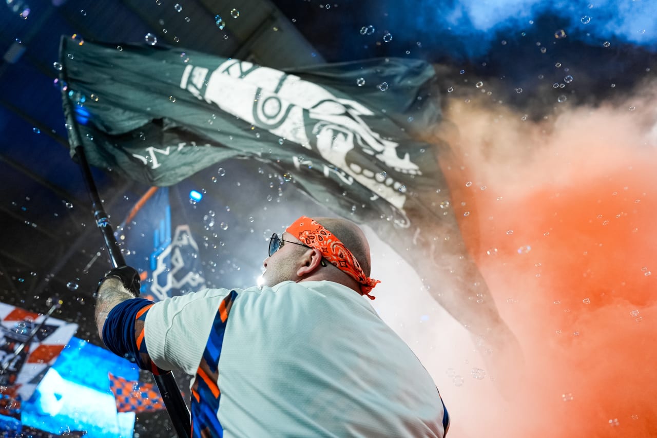 CINCINNATI, OHIO - OCTOBER 28: FC Cincinnati against New York City FC on October 28, 2024 at TQL Stadium in Cincinnati, Ohio.
