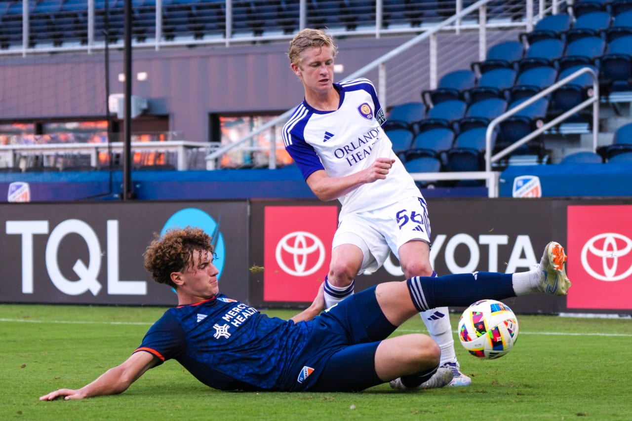 CINCINNATI, OHIO - OCTOBER 6: FC Cincinnati 2 against Orlando City B on October 6, 2024 at TQL Stadium in Cincinnati, Ohio.
