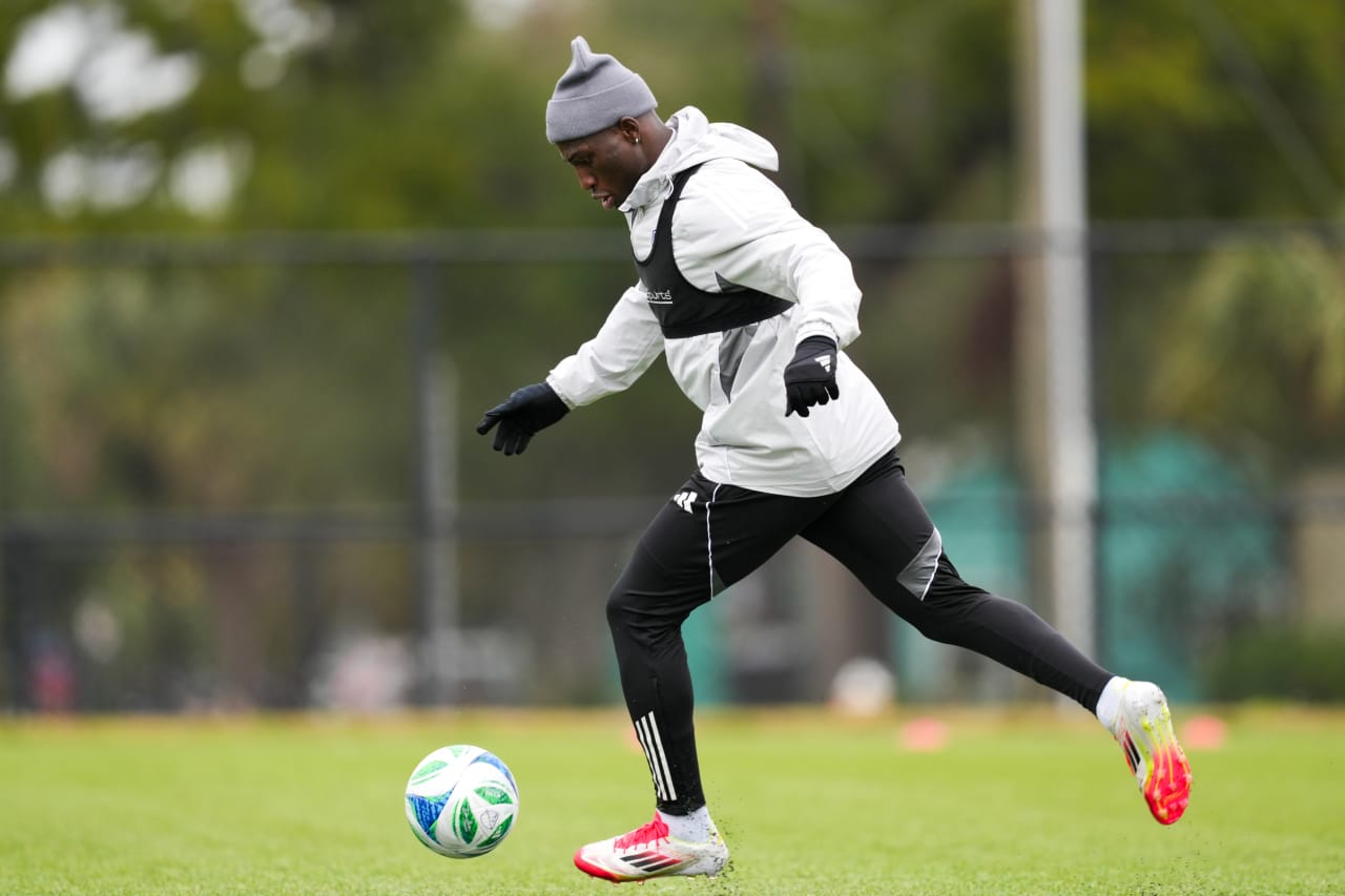 CLEARWATER, FLORIDA - JANUARY 21: FC Cincinnati during preseason training on January 21, 2025 in Clearwater, Florida.