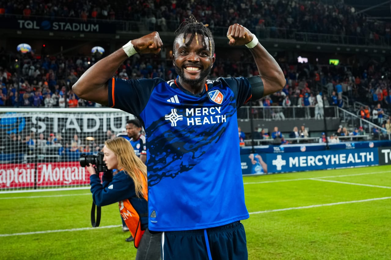CINCINNATI, OHIO - OCTOBER 28: FC Cincinnati against New York City FC on October 28, 2024 at TQL Stadium in Cincinnati, Ohio.