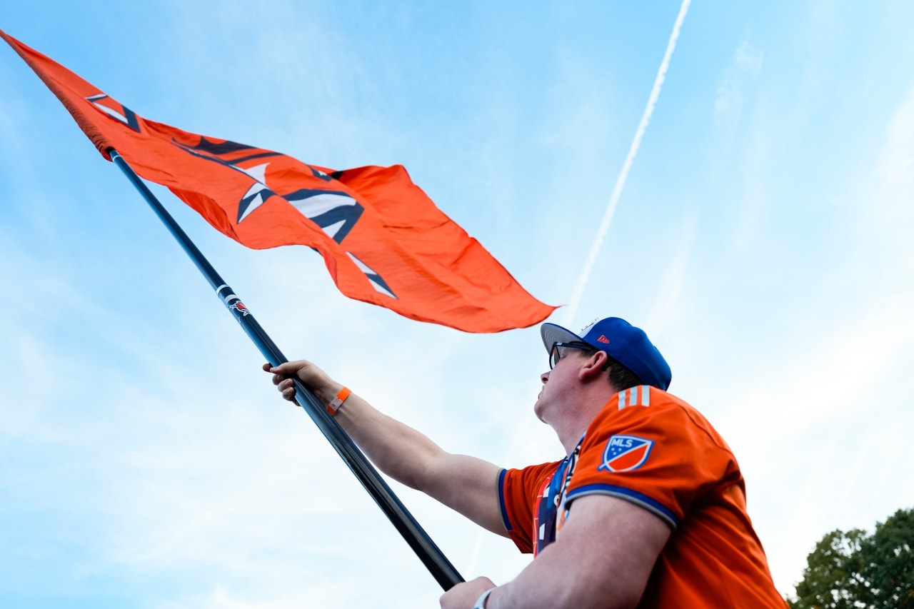 CINCINNATI, OHIO - OCTOBER 28: FC Cincinnati against New York City FC on October 28, 2024 at TQL Stadium in Cincinnati, Ohio.