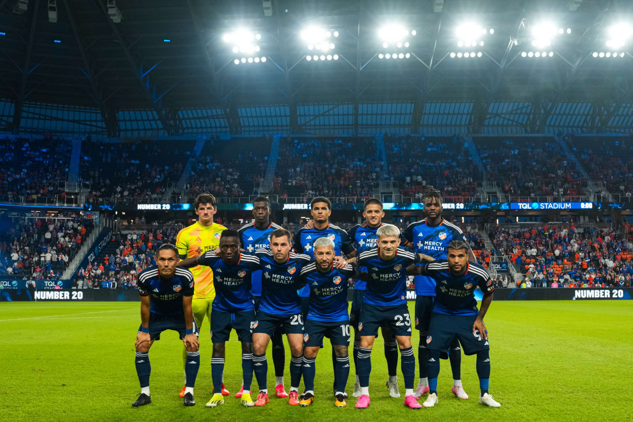 CINCINNATI, OHIO - OCTOBER 28: FC Cincinnati against New York City FC on October 28, 2024 at TQL Stadium in Cincinnati, Ohio.