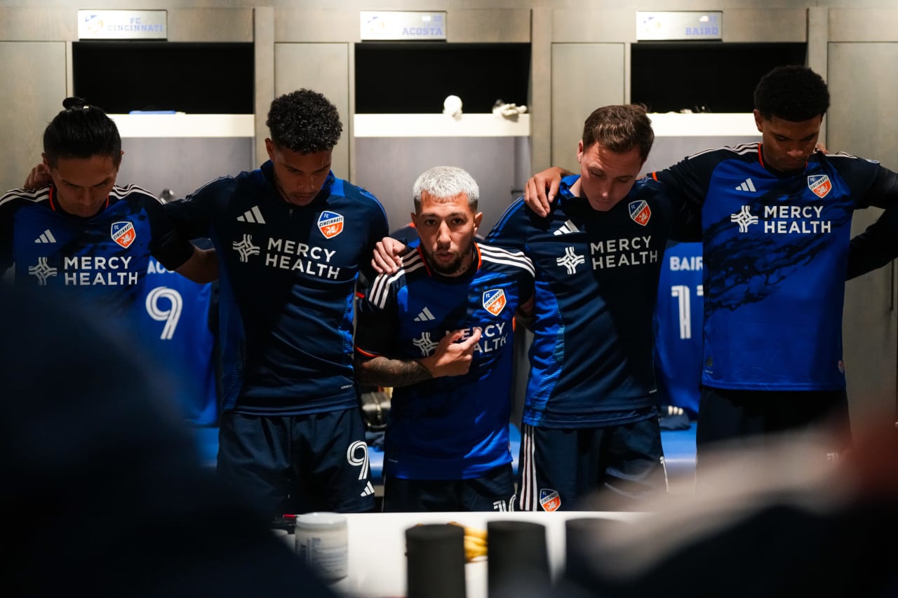 CINCINNATI, OHIO - OCTOBER 28: FC Cincinnati against New York City FC on October 28, 2024 at TQL Stadium in Cincinnati, Ohio.