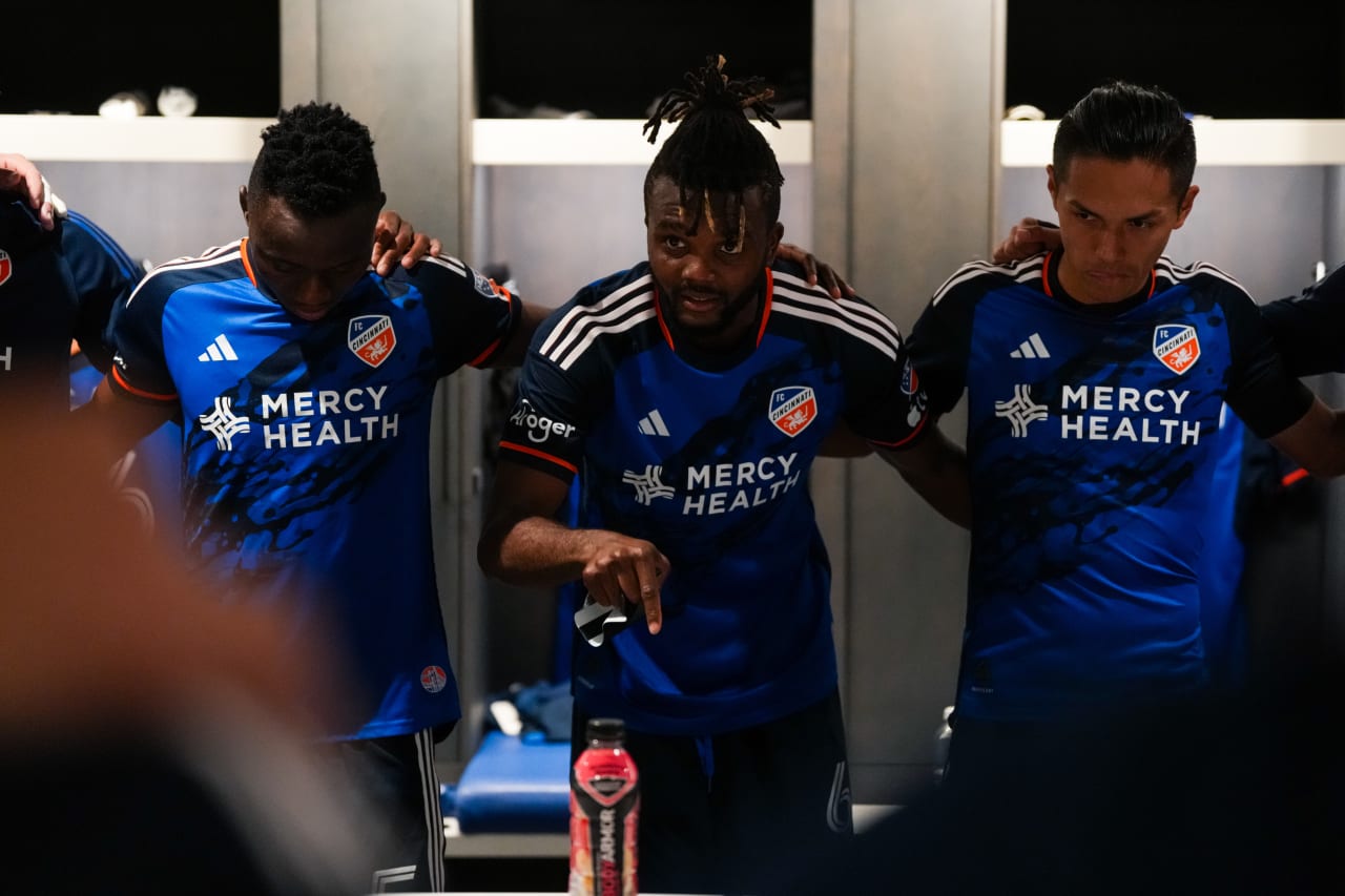 CINCINNATI, OHIO - OCTOBER 28: FC Cincinnati against New York City FC on October 28, 2024 at TQL Stadium in Cincinnati, Ohio.